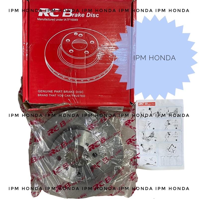 45251 SEL T10 Original Honda / TRW / RCB Disc Brake Piringan Rem Depan Honda Jazz GD3 City GD8 IDSI Vtec 2003 2004 2005 2006 2007 2008