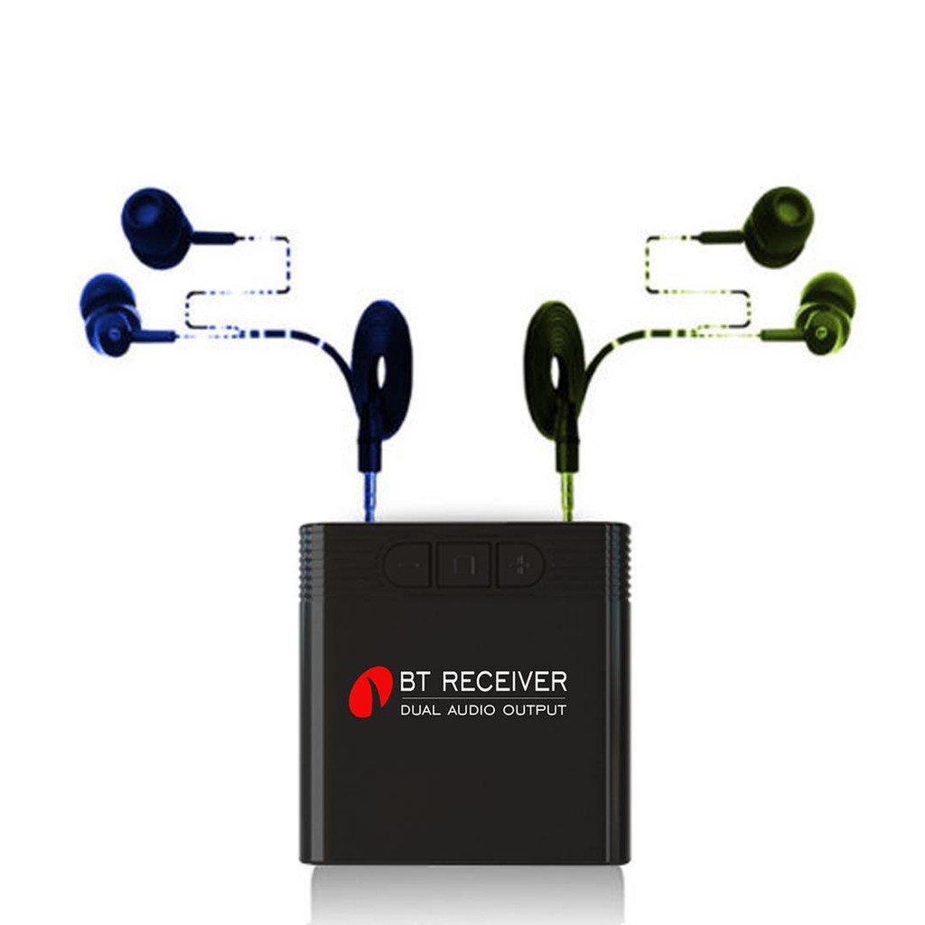 Audio mobil nirkabel Bluetooth dual aux output music sharer penerima audio bluetooth wireless