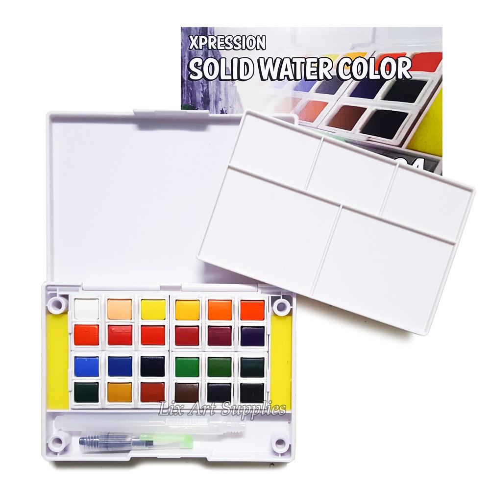 

Xpression Solid Watercolor Pocket Box Set 24 / Cat Air Padat