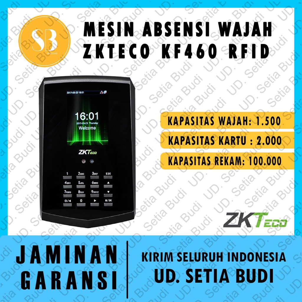 Zkteco KF460 Mesin Absensi Wajah KF 460 Kartu RFID