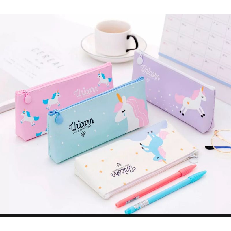 

tempat pensil lucu tempat pensil karakter unicorn