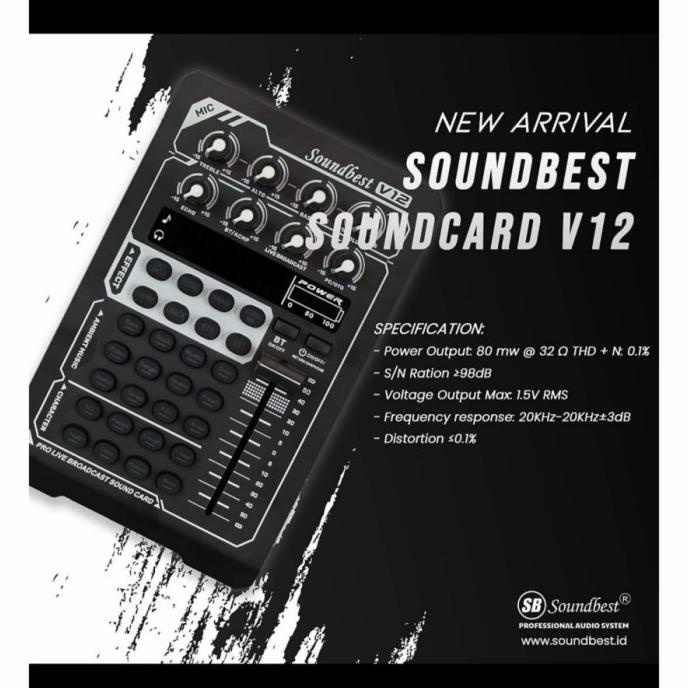 ORIGINAL SOUNDCARD SOUNDBEST V12 LIVE STREAMING YOUTUBE BIGO LIVE