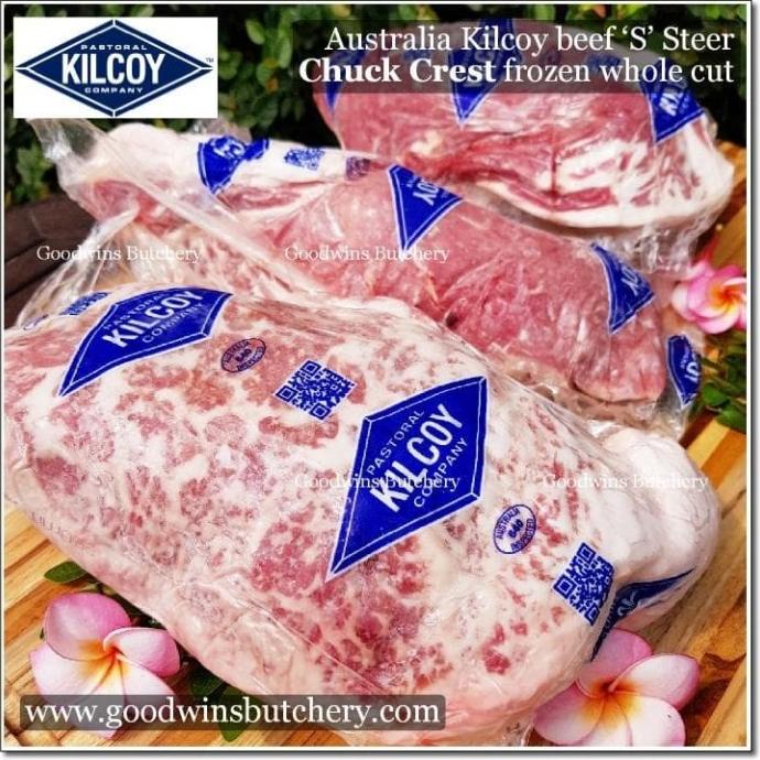 

2KG BEEF CHUCK CREST STEER (S) AUSTRALIA KILCOY FROZEN WHOLE CUT DFGH5136