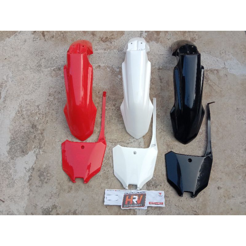 Jual Paket Spakbor Depan Crf 450 2021 HRV Dan Papan Plat Nomer Crf 2021 HRV Shopee Indonesia