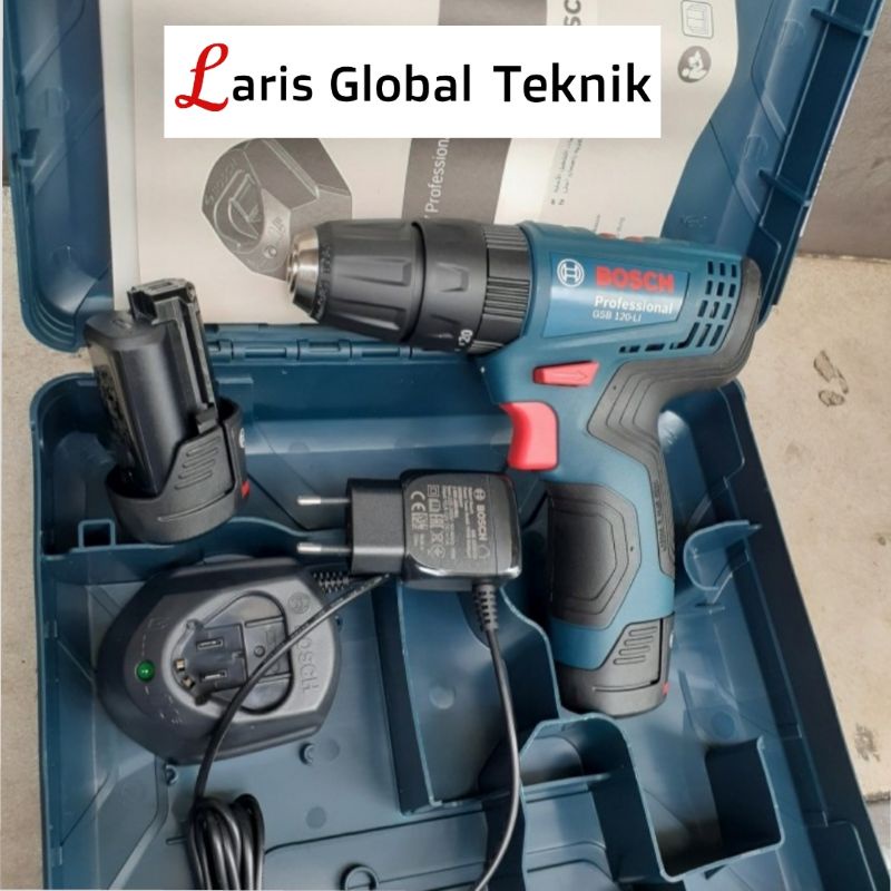 BOSCH GSR120Li Cordless Drill/Mesin Bor Obeng Baterai GSR 120 Li