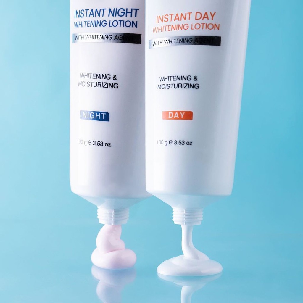 [ORI] Paket Body Lotion Instant Day &amp; Night Whitening Membuat Kulit Cerah dan Glowing dalam 7 Hari