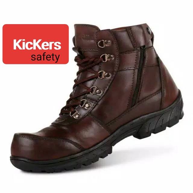 SEPATU SAFETY KULIT BOOT PRIA