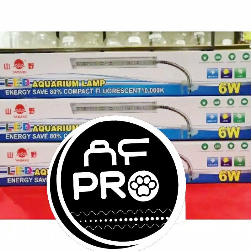 Promo murah lampu led aquarium jepit YAMANO 6WATT