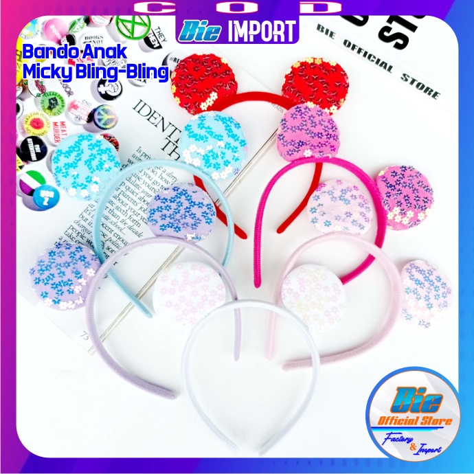 Bando Anak Micky Rainbow Premium Impor Best Seller