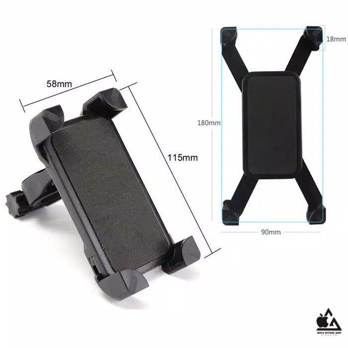 Phone Holder HP SEPEDA UNIVERSAL 360 Derajat Bike Phone Holder Jepit Stang Sepeda Motor