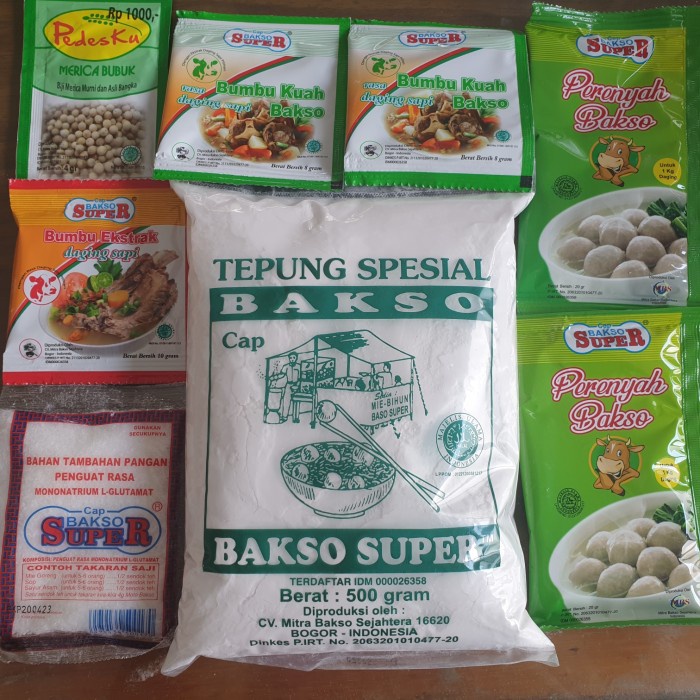 

MURAH Tepung Bakso Paket Bakso Garing Kres Kres Kres + MSG