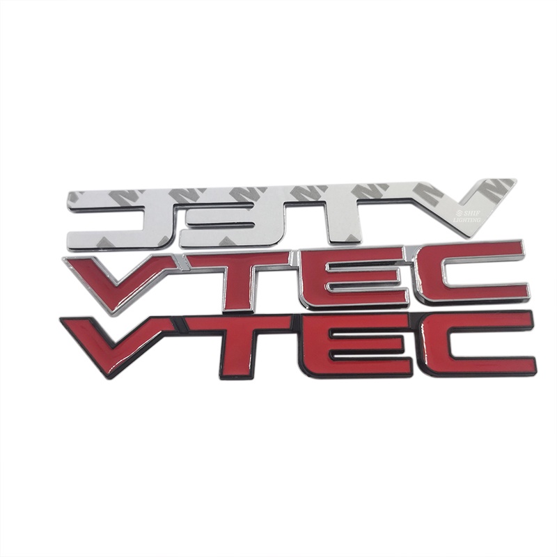 1pc Stiker Emblem Logo VTEC Bahan Metal Untuk Dekorasi Mobil Honda VTEC