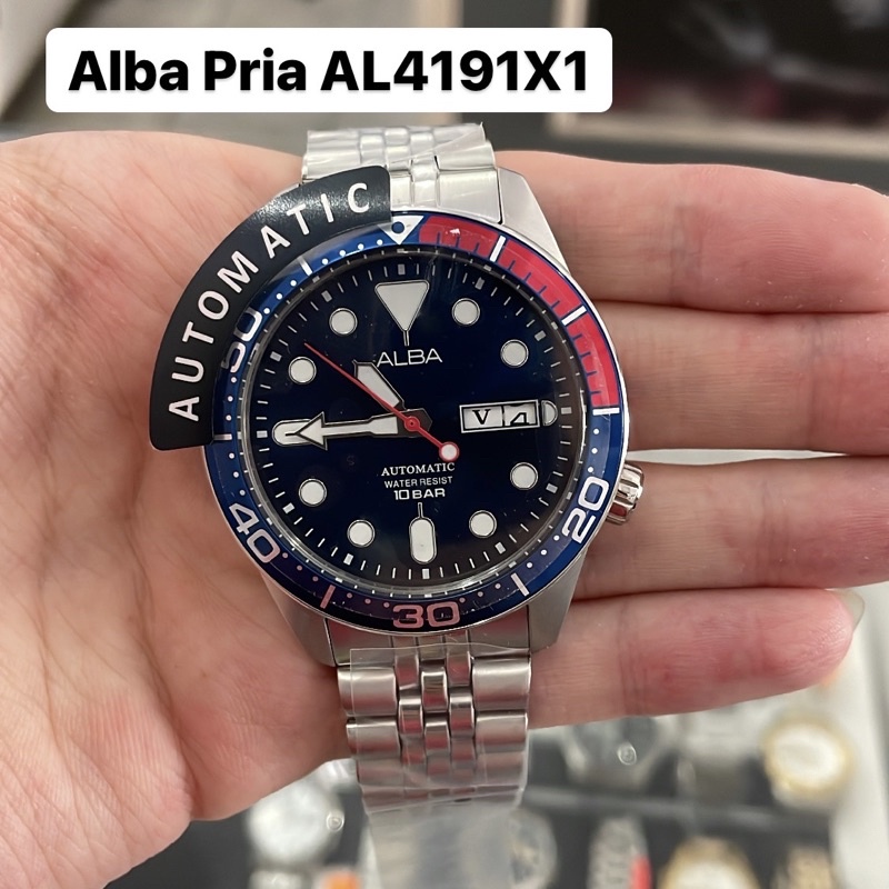 Jam Tangan Alba Pria Automatic AL4191 AL4191X1 Original