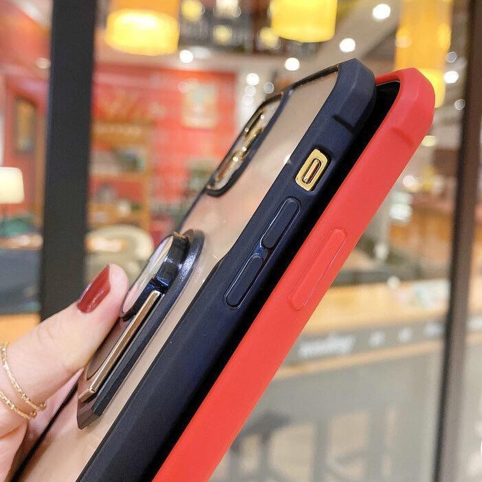 Bumper Fuze Ring Case Oppo A12,A15,A15s,A1K,A11K,A31 2020,A33,A3S,A53,A5S,A5 2020,A9 soft casing softcase
