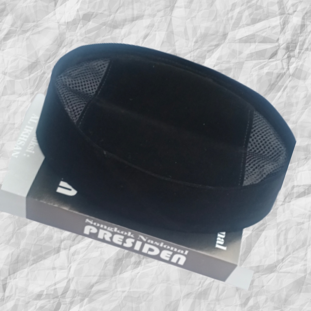 Peci AC - Peci Hitam AC - Songkok AC tinggi 9 cm