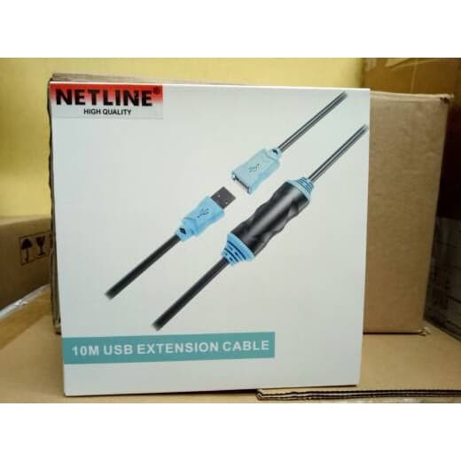 Kabel Usb Extension 10meter Aktif - USB Extension 10 Meter Netline