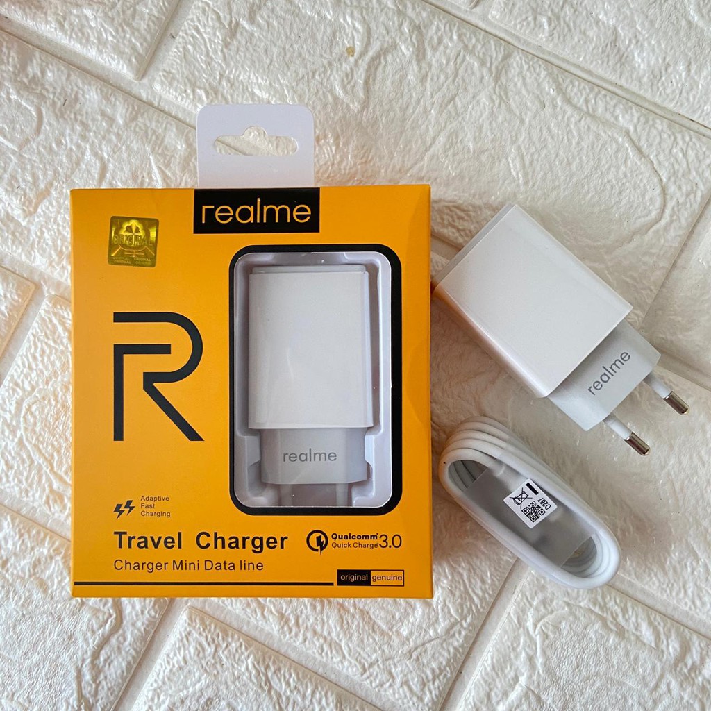 TRAVEL CHARGER REALME ORIGINAL 100% REAL FAST CHARGING [1SET] [MICRO USB]