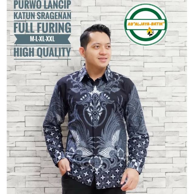 Kemeja Batik Lengan Panjang/Batik Pria Lengan Panjang PURWO LANCIP