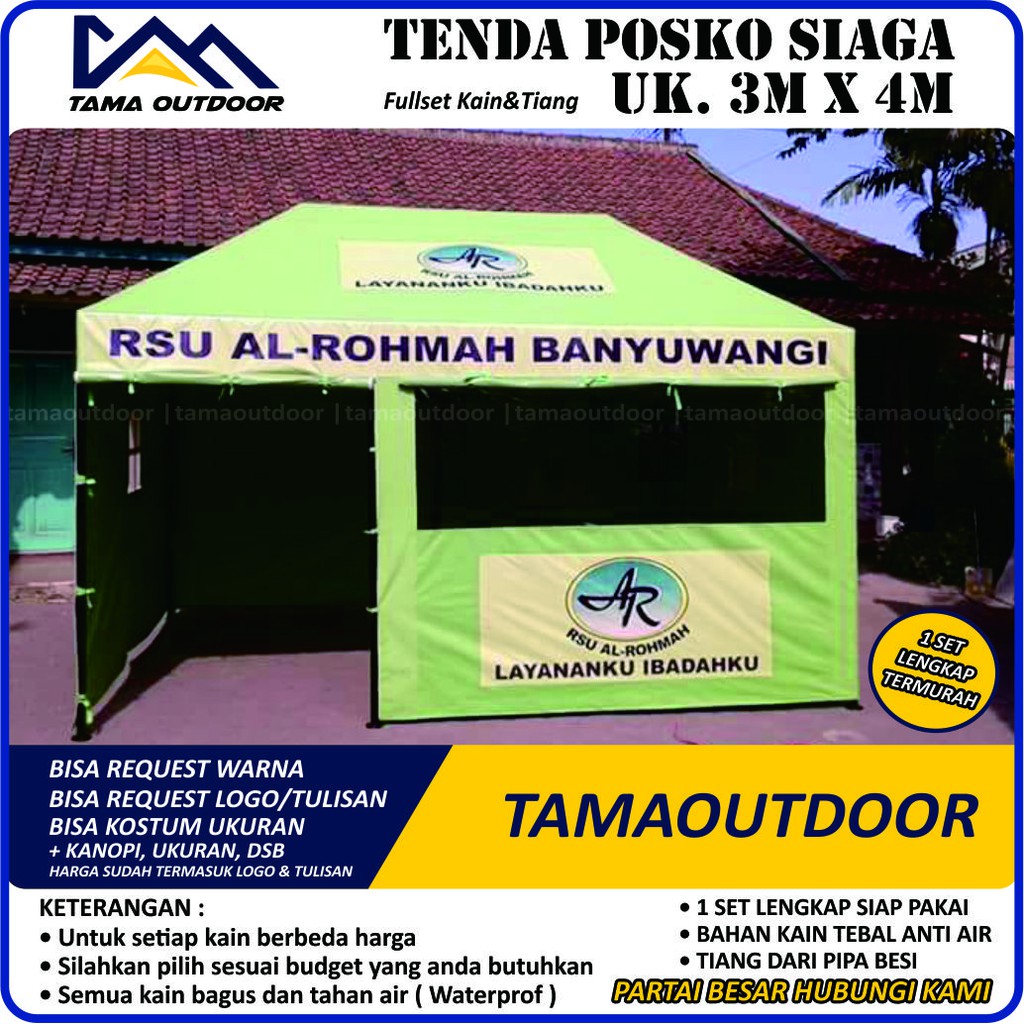 Tenda Posko Siaga PMI - Uk. 3M x 4M