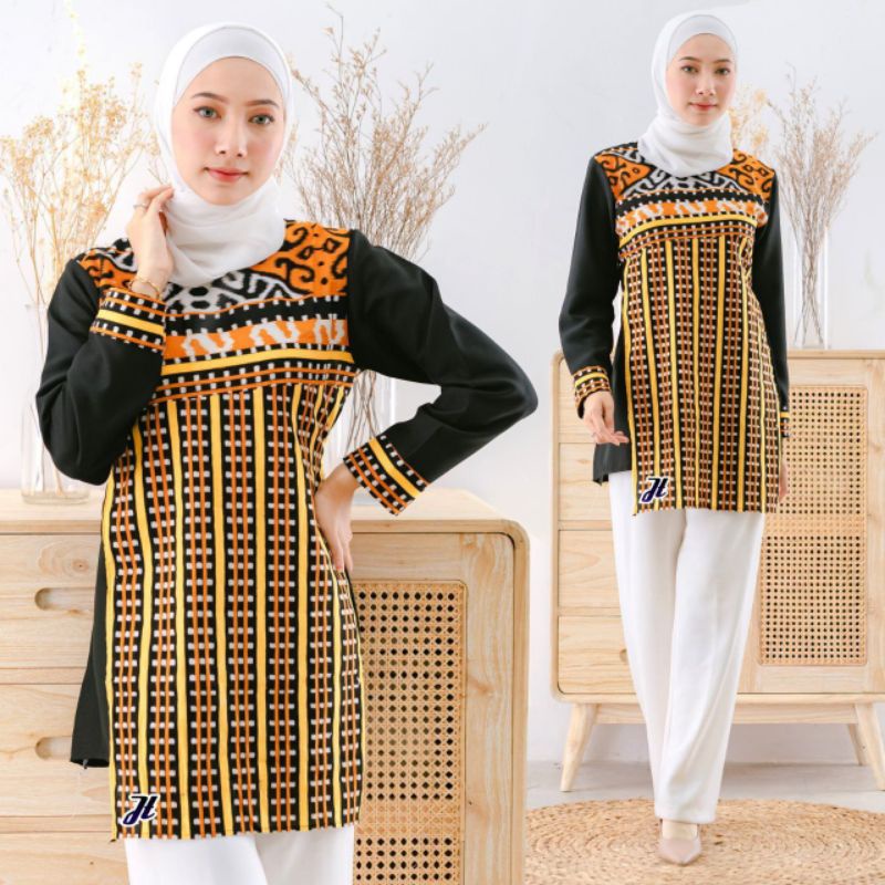 Blouse Kombinasi Modern Size M, L, XL, XXL