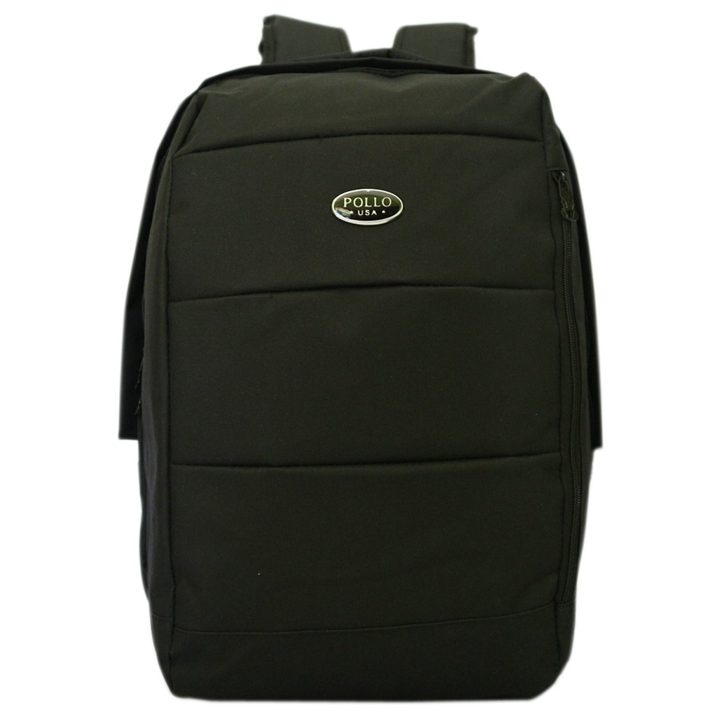 Jual Tas Gendong Ransel Hitam Pria Wanita Model Polo Keren Jual Tas Gendong Ransel Hitam Pria Wanita Model Polo Keren