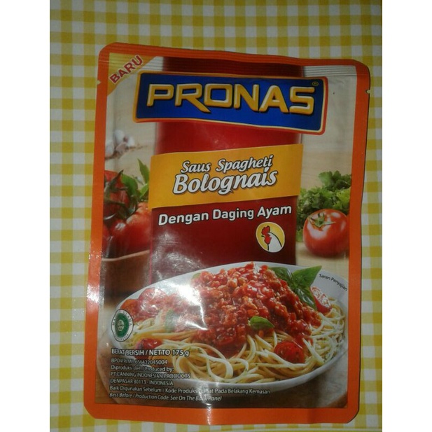 

Pronas saos spagheti ayam 175gram