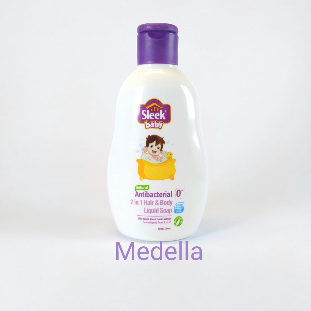 Jual Sleek Baby Antibacterial 2 in 1 Hair & Body Liquid Soap/ Sabun isi