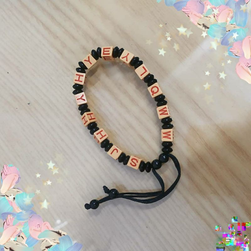 Gelang manik tali Unisex ( bisa disetel talinya sesuai besar tangan)