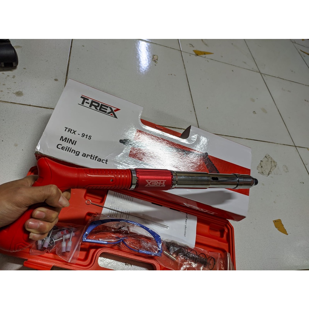 T-rex ShotNail Gun  Alat Mesin Tembak Paku Beton / Fastening Gun / Ramset Gun / Paku tembak beton baja TR 915