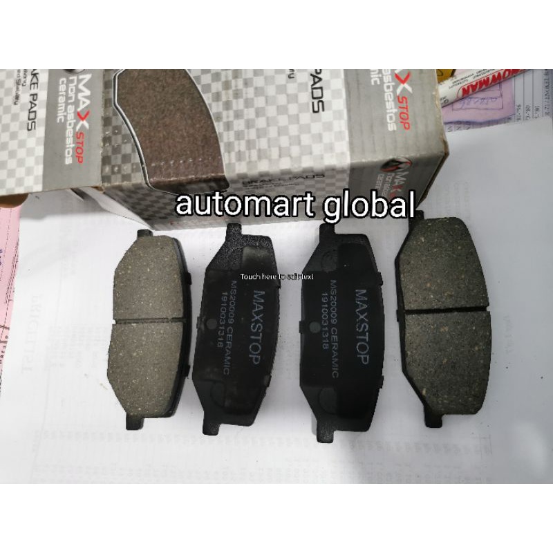 Brake pad kampas rem depan suzuki katana sj410 set 4pc maxstop