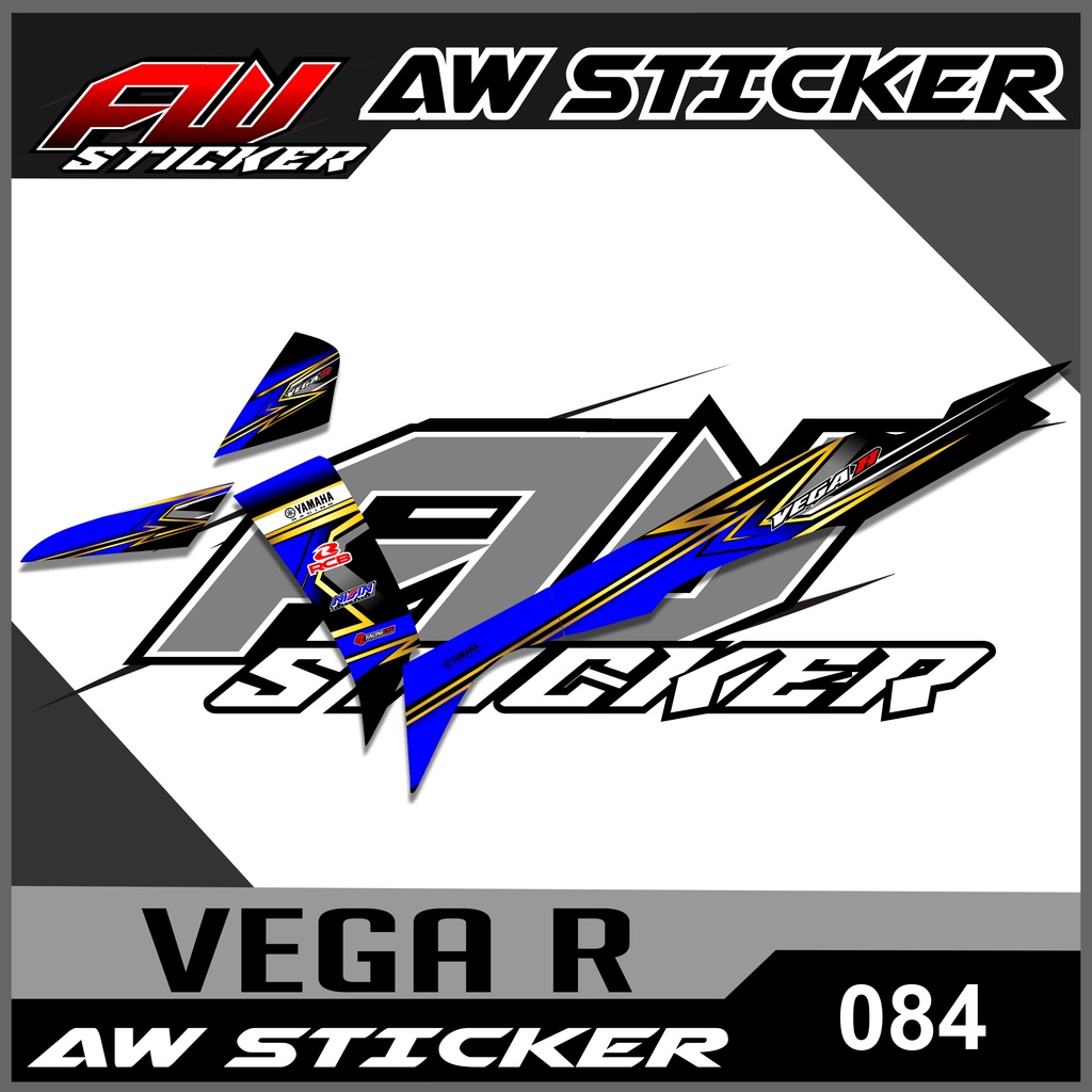 084 striping vega r new variasi semi full ,sticker striping vega r semi full