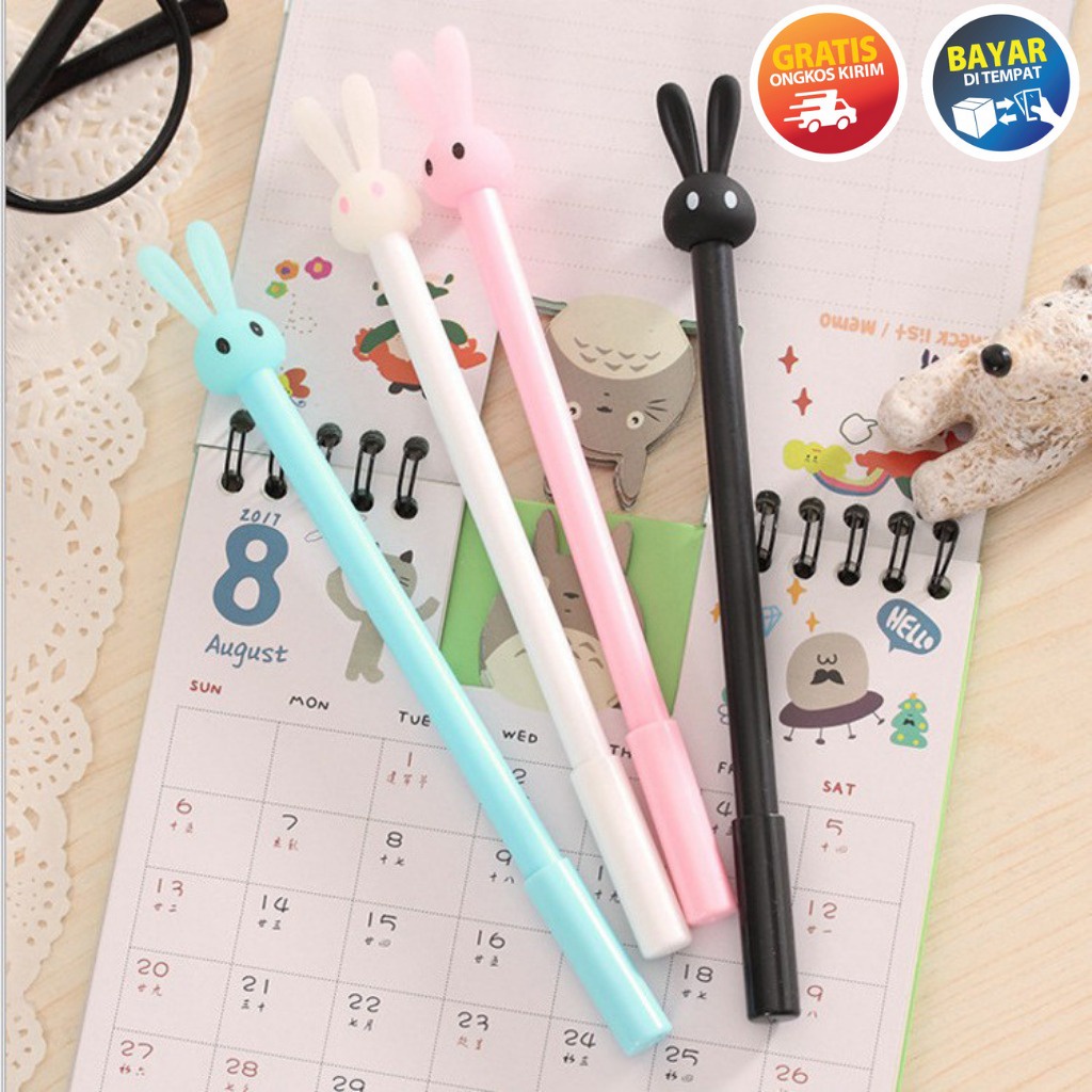 

PICKME - OT292 PENA GEL KELINCI 0.5MM PULPEN GEL PENA MURAH PENA IMPOR PENA JAKARTA PENA COD