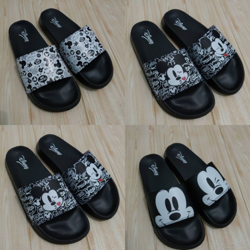 Sandal slide Mickey mouse women. Ukuran 36-40