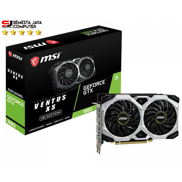 VGA MSI - GEFORCE GTX 1660 VENTUS XS 6G OC