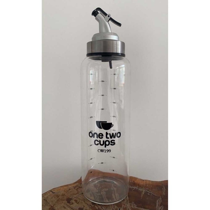 Botol Kaca Wadah Minyak Olive Oil Sirup Saos 300ML