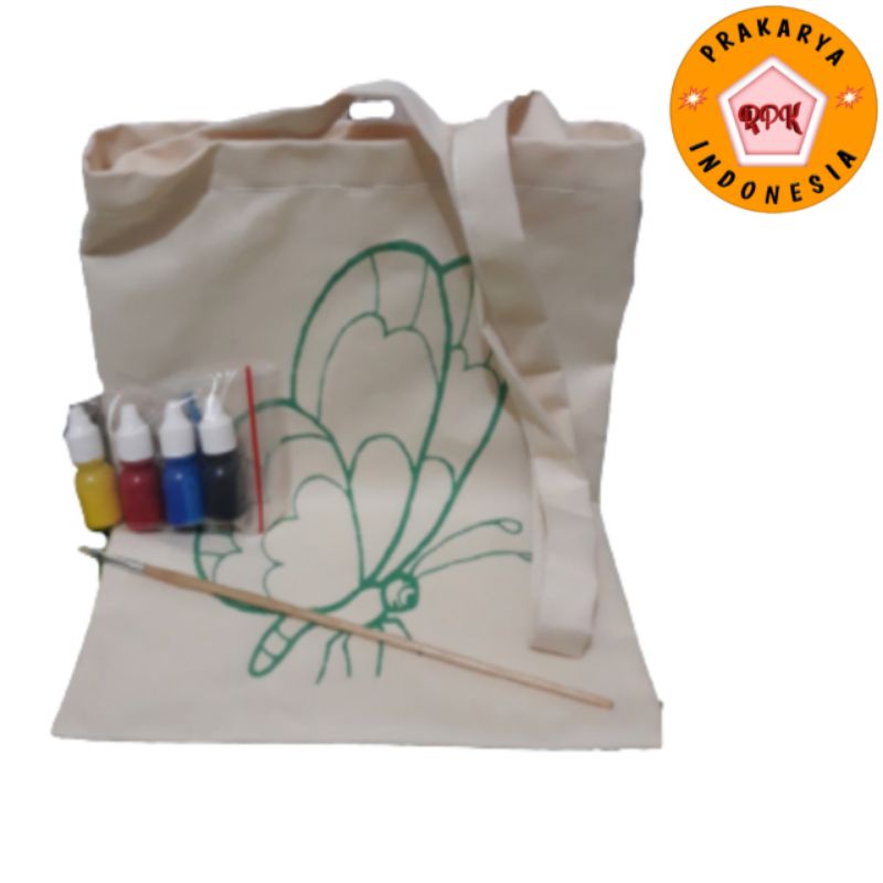 Tas Kanvas lukis paket mewarnai