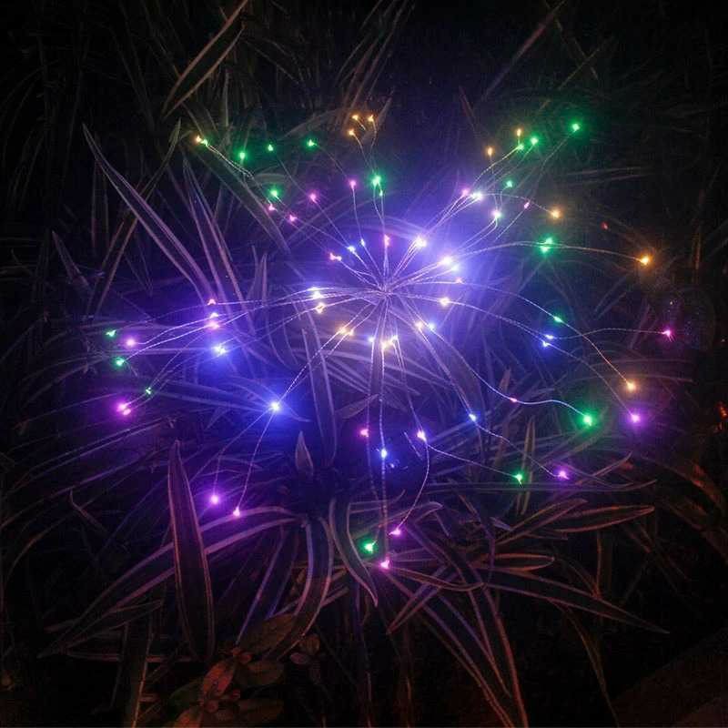 lampu tenaga matahari model kembang api