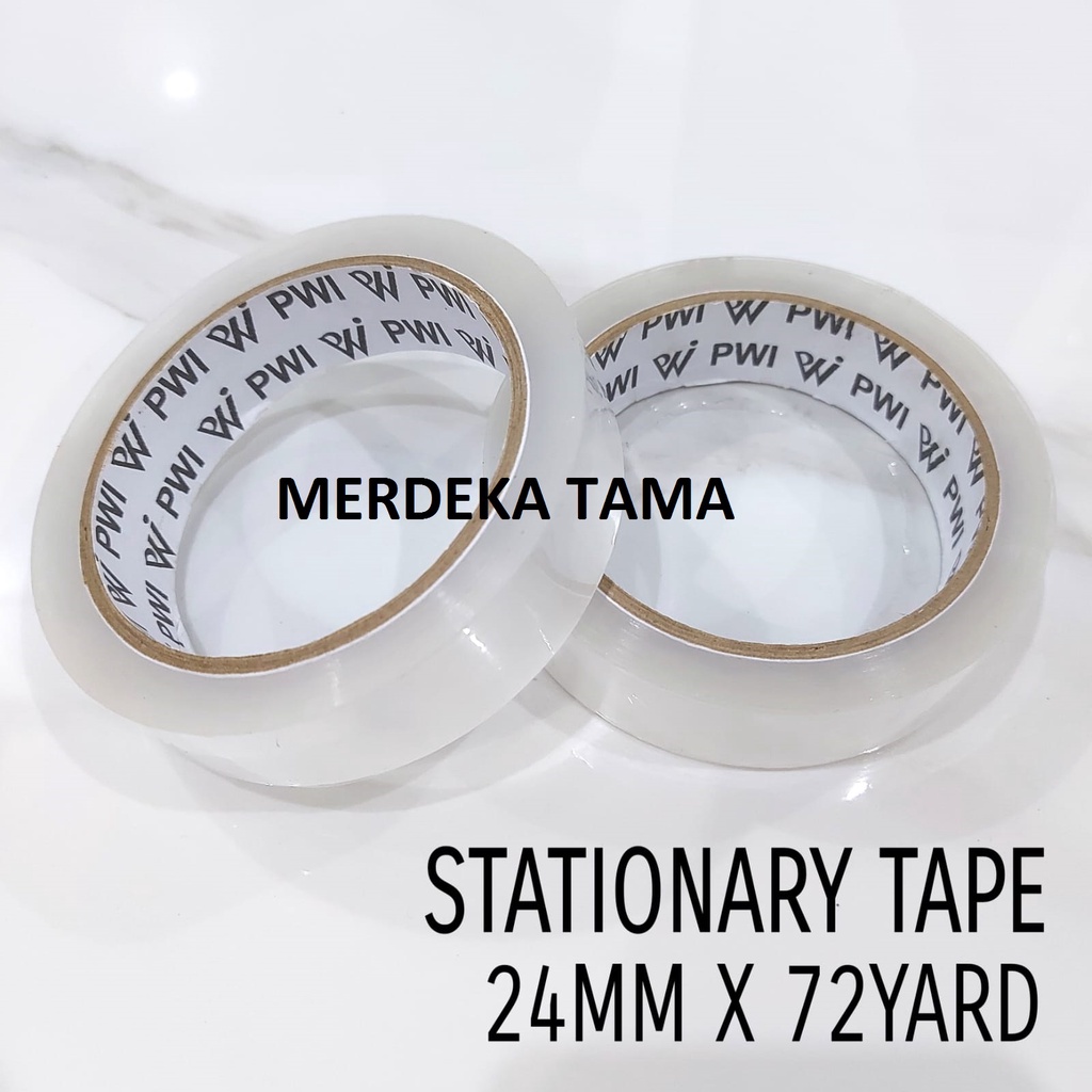 

Stationary Tape Solasi Perekat Isolasi PWI 24mm x 72yard