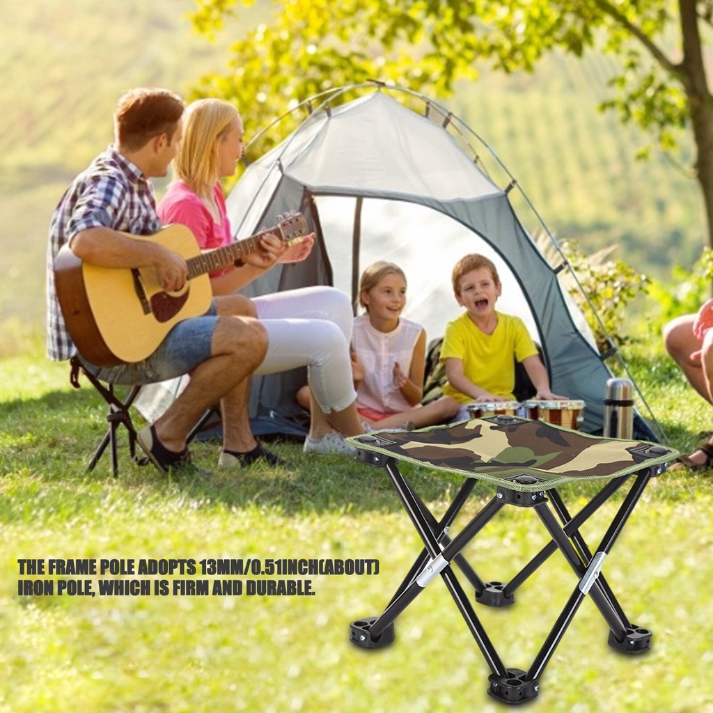 Kursi Lipat Portable Kursi Lipat Piknik Mancing Berkemah Outdoor Camp Fishing Chair AAN147