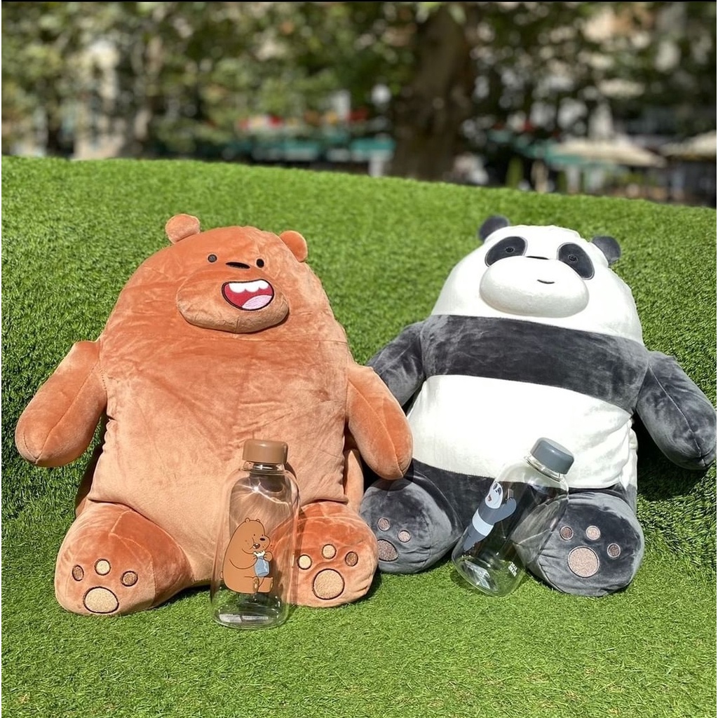 MINISO OFFICIAL! We bare bears hand warmer plush toys! boneka jumbo wbb miniso / bantal tangan bonek