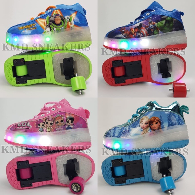 SEPATU RODA LED KARAKTER ANAK LAKI-LAKI&PEREMPUAN/SEPATU ANAK LAKI-LAKI/SEPATU ANAK PEREMPUAN