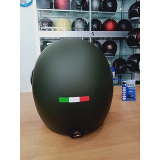  HELM  JPN ITALY KACA PILOT warna  HIJAU  ARMY DOFF Shopee 