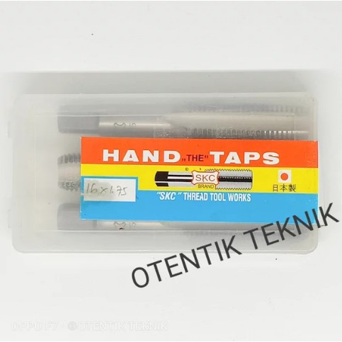 HANDTAP SKC M16X1.75 - HAND TAP SKC M 16 X 1.75 - ALAT TAP DRAT MANUAL 16MM X 1.75 PITCH - 16MMX1.75