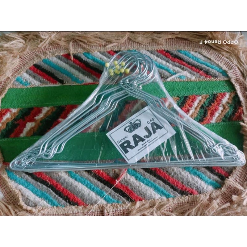 HANGER KAWAT SUPER TEBAL CAP RAJA 38CM / HANGER KAWAT ANTI KARAT /HANGER JUMBO