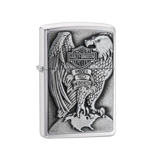 Original Zippo H-D Eagle & Globe Emblem Madein USA