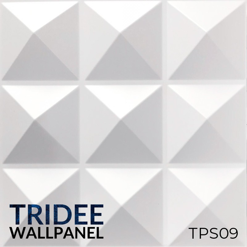 TRIDEE WALLPANEL PETAL PYRAMID 30x30 CM | WALLPAPER DINDING DEKORASI | WALL PANEL 3D DINDING PVC