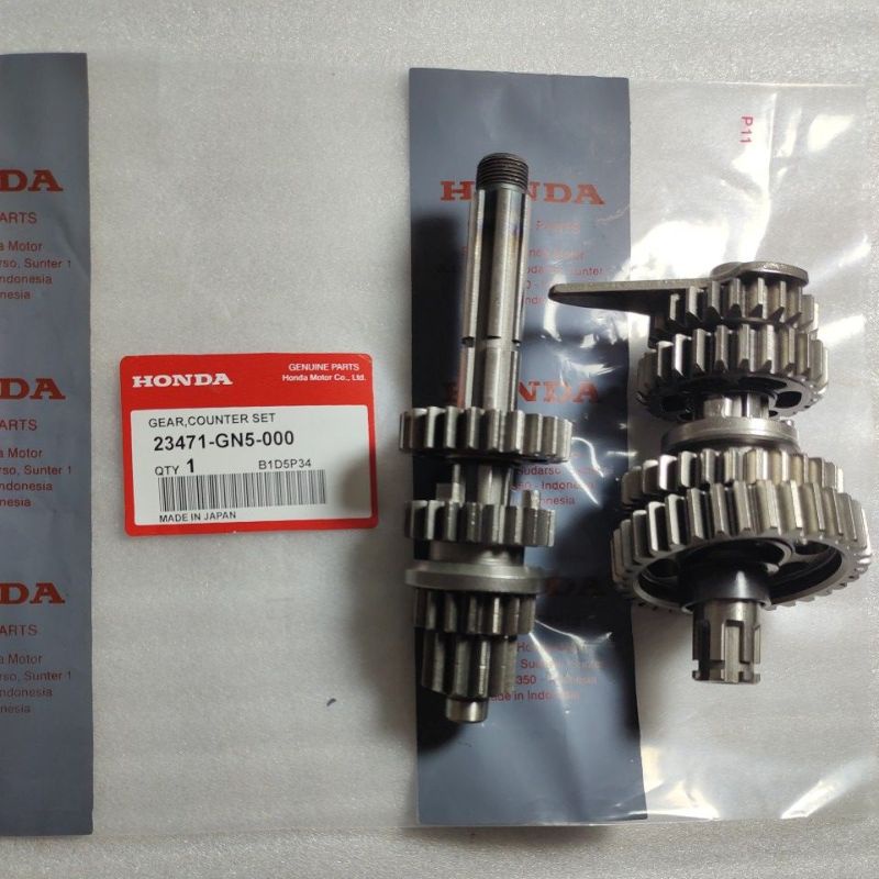 (cod) as Gear Gir ratio rasio Gigi susun komplit as Gir depan ASSY Honda Grand - Supra fit lama - Su