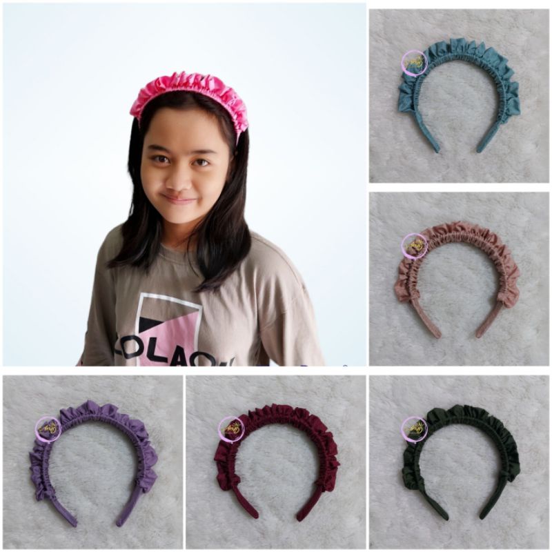 Bando Bandana Scrunchie/Bando Korea/Bando Kerut/Bando korea kekinian