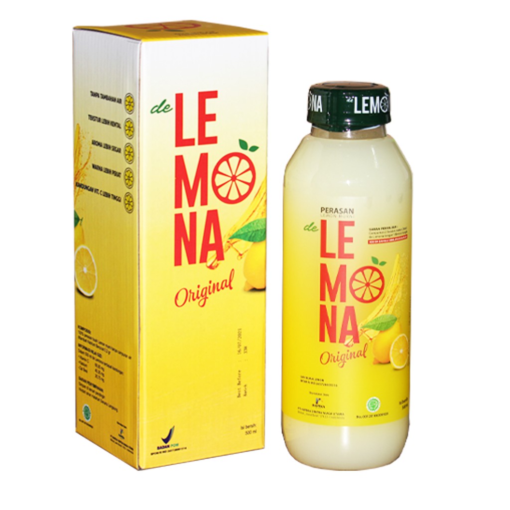 Lemona ORIGINAL - 100% Air Sari Lemon 500 ml ASLI