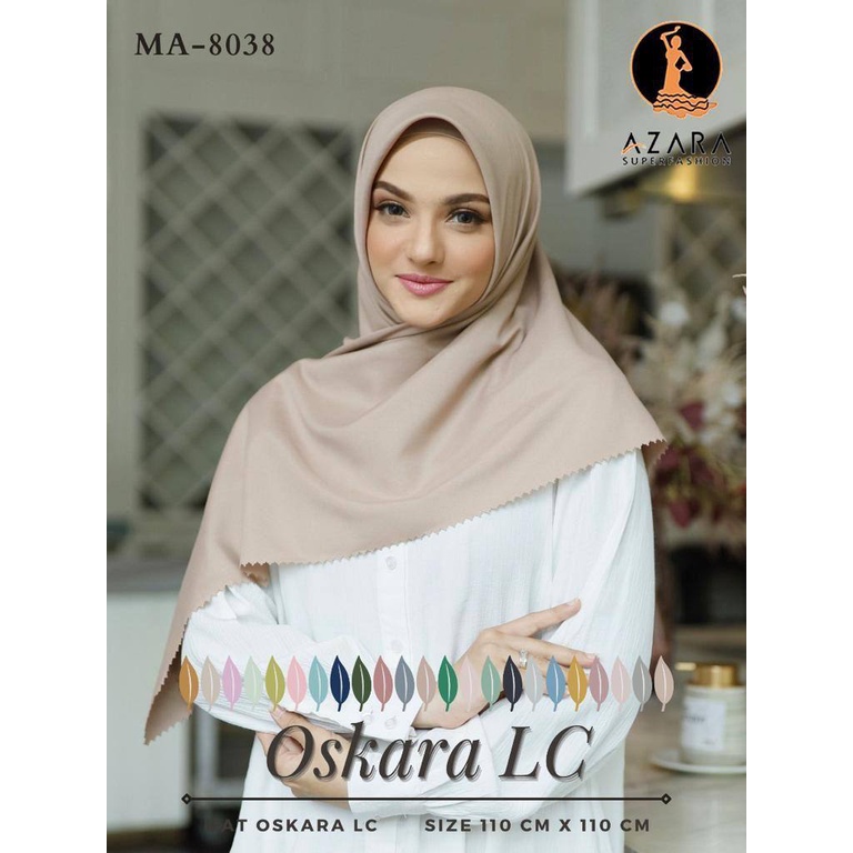 Agen Supplier Grosir Hijab Azara Oskara Laser Cut Jilbab Segiempat Polos Termurah